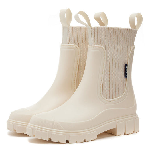 Valeria - Botas de mujer tipo chelsea con suela gruesa