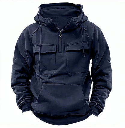 Álex – Sudadera Técnica con Cremallera Parcial Hombre