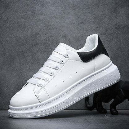 Mateo - Zapatillas deportivas unisex blancas con suela gruesa
