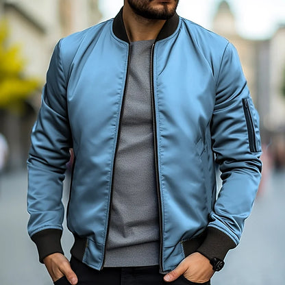 Leonardo - Chaqueta bomber satinada para hombre