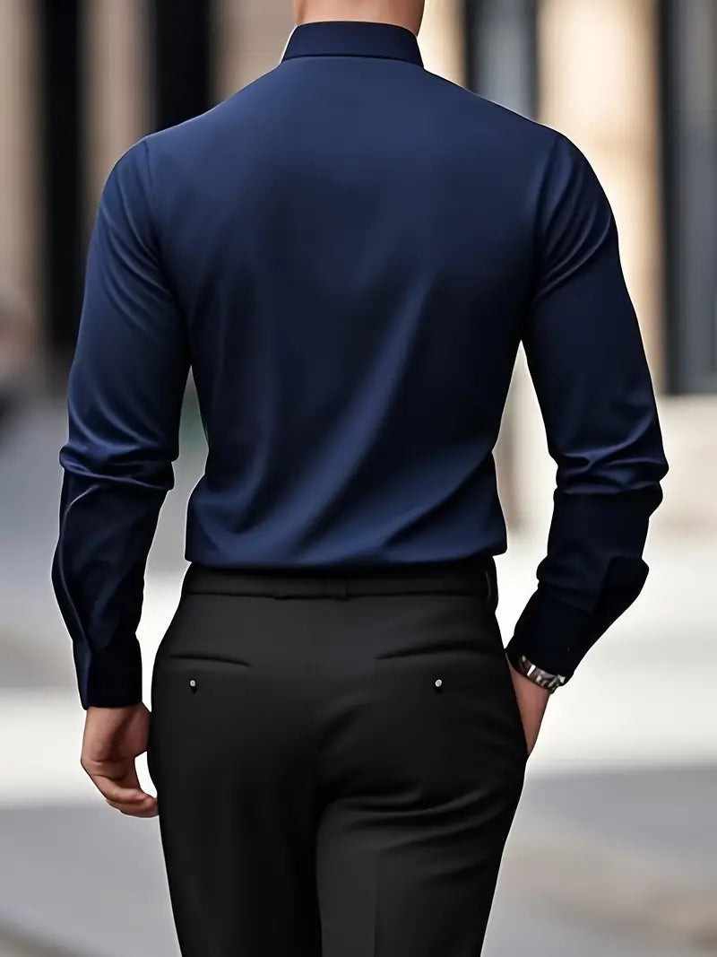 Gabriel - Camisa de hombre manga larga slim fit