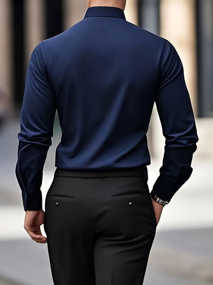 Gabriel - Camisa de hombre manga larga slim fit
