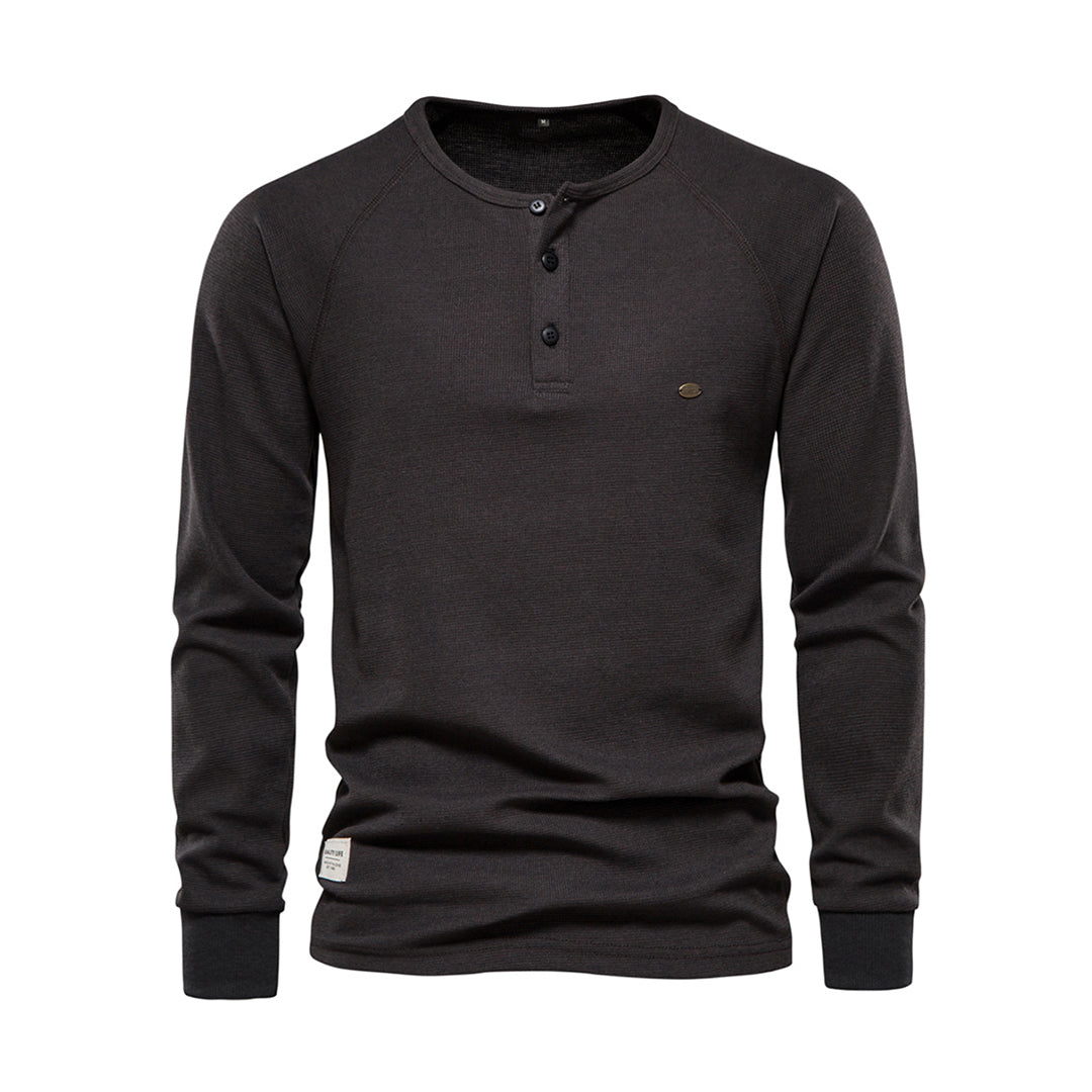 Diego - Camiseta henley para hombre