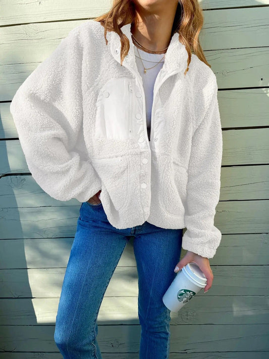 Emma - Chaqueta oversize de mujer borreguito