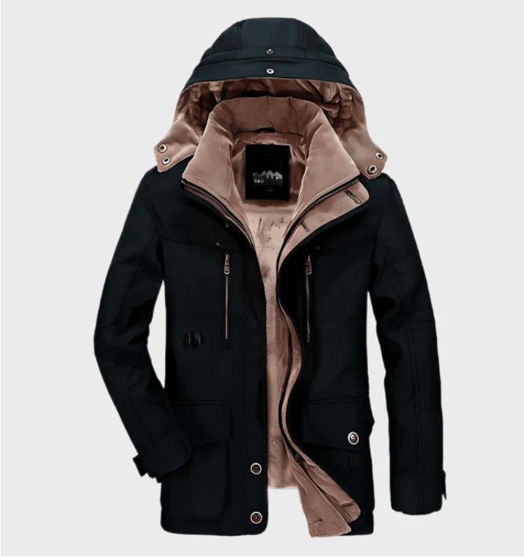 Óscar - Chaqueta acolchada verde con capucha