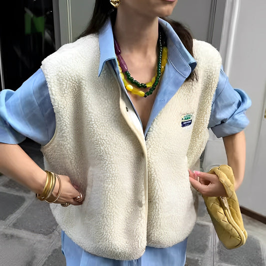 Sofía – Chaleco de Borreguito Mujer