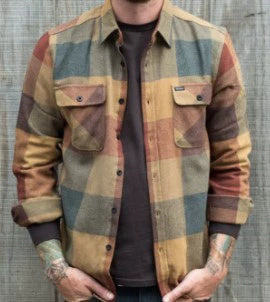 Adrián - Sobrecamisa beige de manga larga con bolsillos