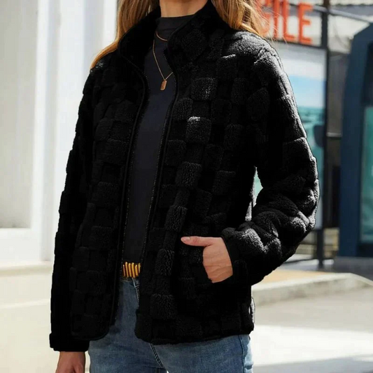 Sofía - Chaqueta de pelo sintético para mujer