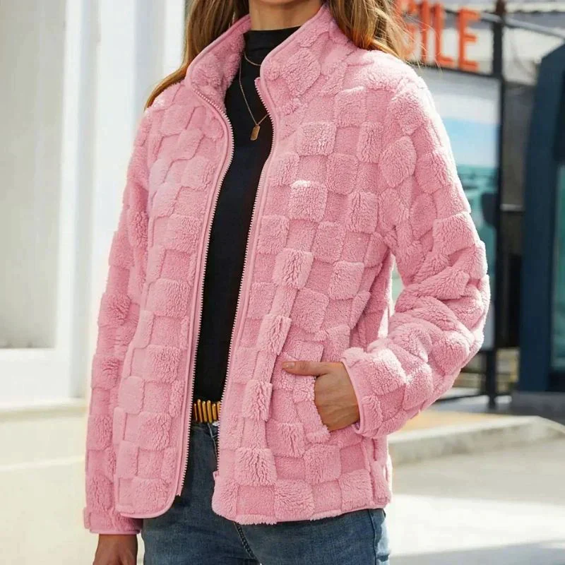 Sofía - Chaqueta de pelo sintético para mujer