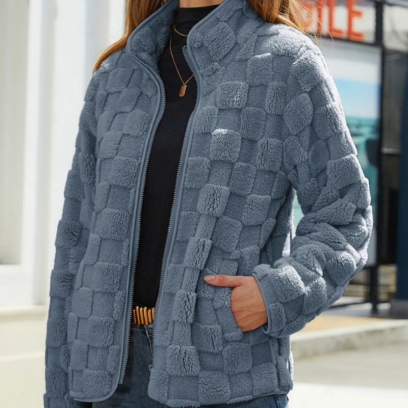 Sofía - Chaqueta de pelo sintético para mujer