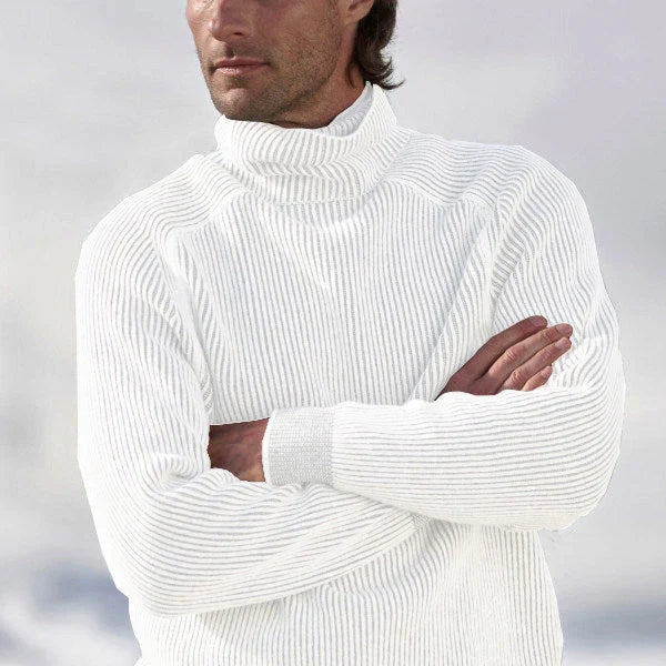 Alonso - Jersey de hombre cuello alto de punto