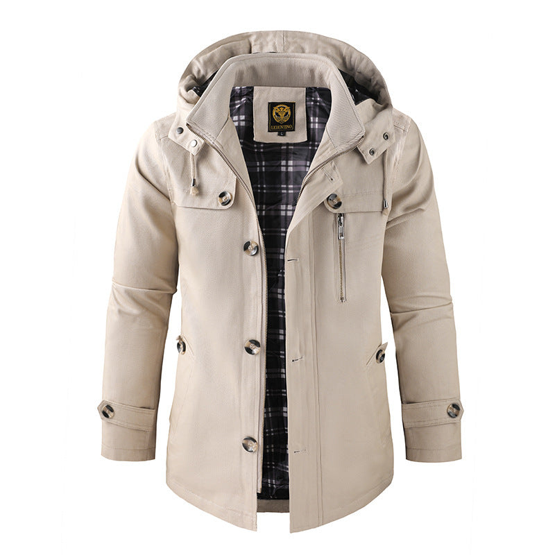Andrés - Chaqueta de hombre con capucha desmon