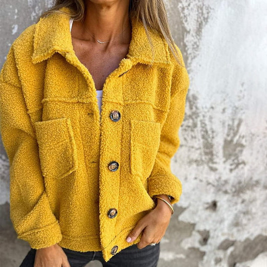 Clara - Chaqueta de mujer con borreguito