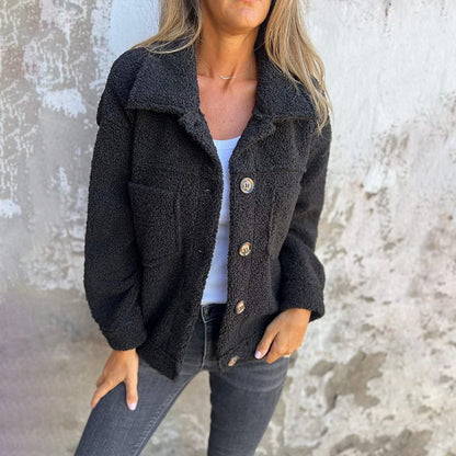 Clara - Chaqueta de mujer con borreguito