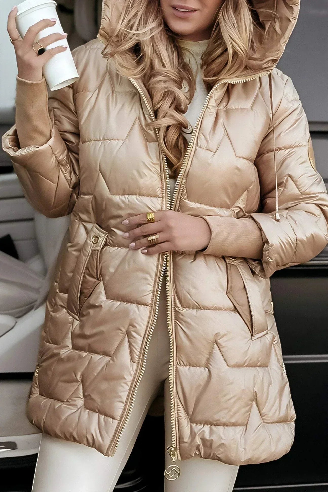 Valentina - Chaqueta acolchada de mujer con capucha