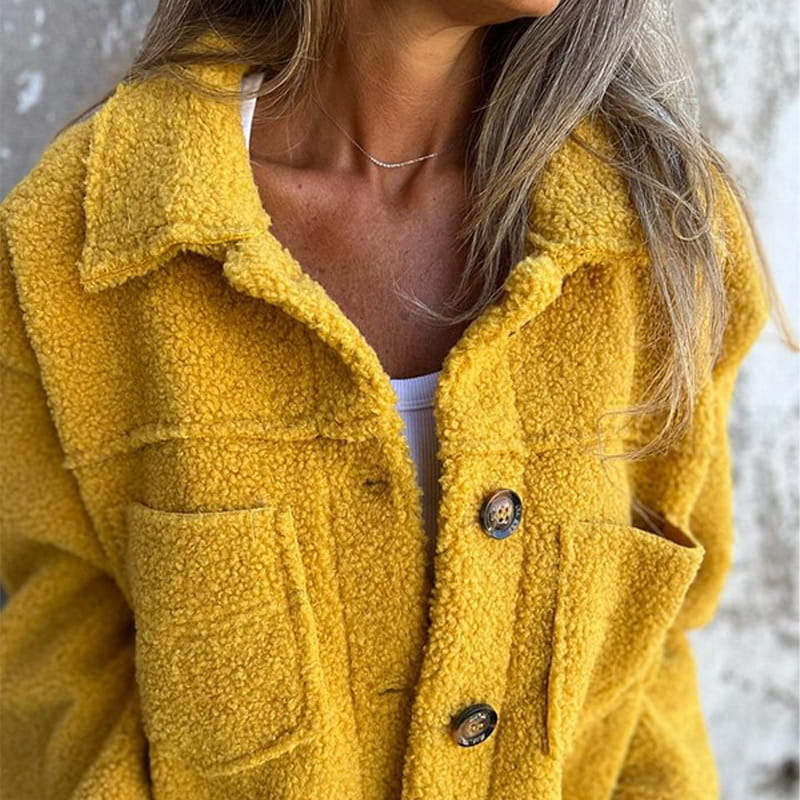 Clara - Chaqueta de mujer con borreguito