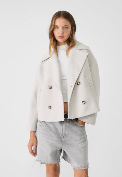 Valeria - Chaqueta corta de mujer con doble botonadura