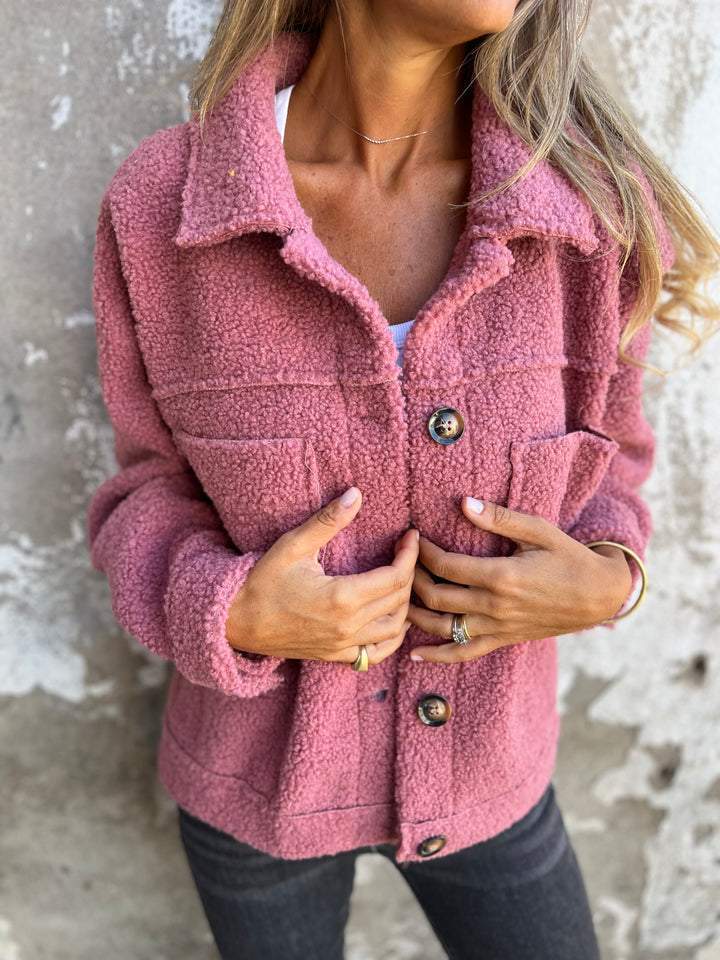 Clara - Chaqueta de mujer con borreguito