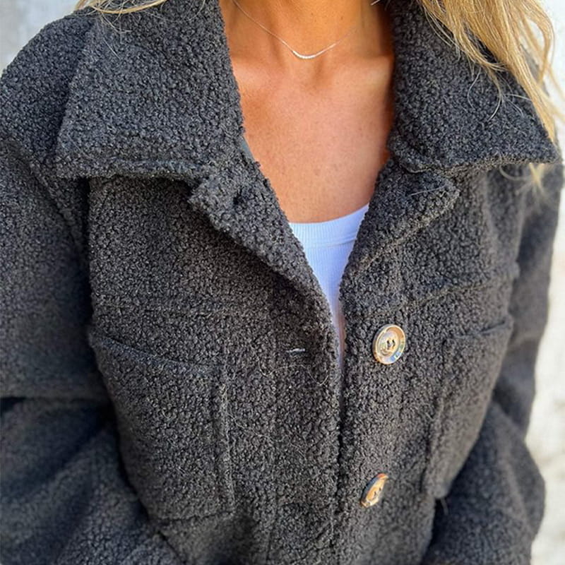Clara - Chaqueta de mujer con borreguito