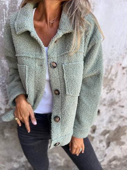Clara - Chaqueta de mujer con borreguito