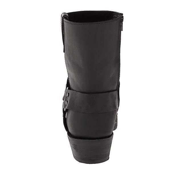 León - Botas cortas de hombre estilo motero con tacón bajo