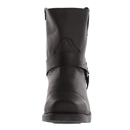 León - Botas cortas de hombre estilo motero con tacón bajo
