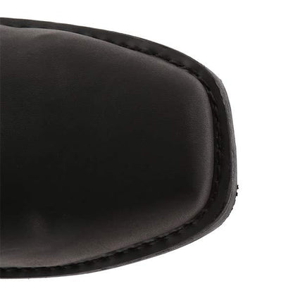 León - Botas cortas de hombre estilo motero con tacón bajo