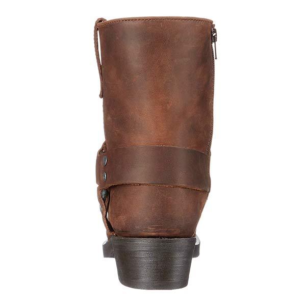 León - Botas cortas de hombre estilo motero con tacón bajo