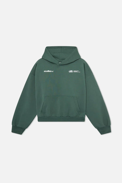 Paula - Sudadera cropped con capucha y pantalón vaquero ancho para mujer