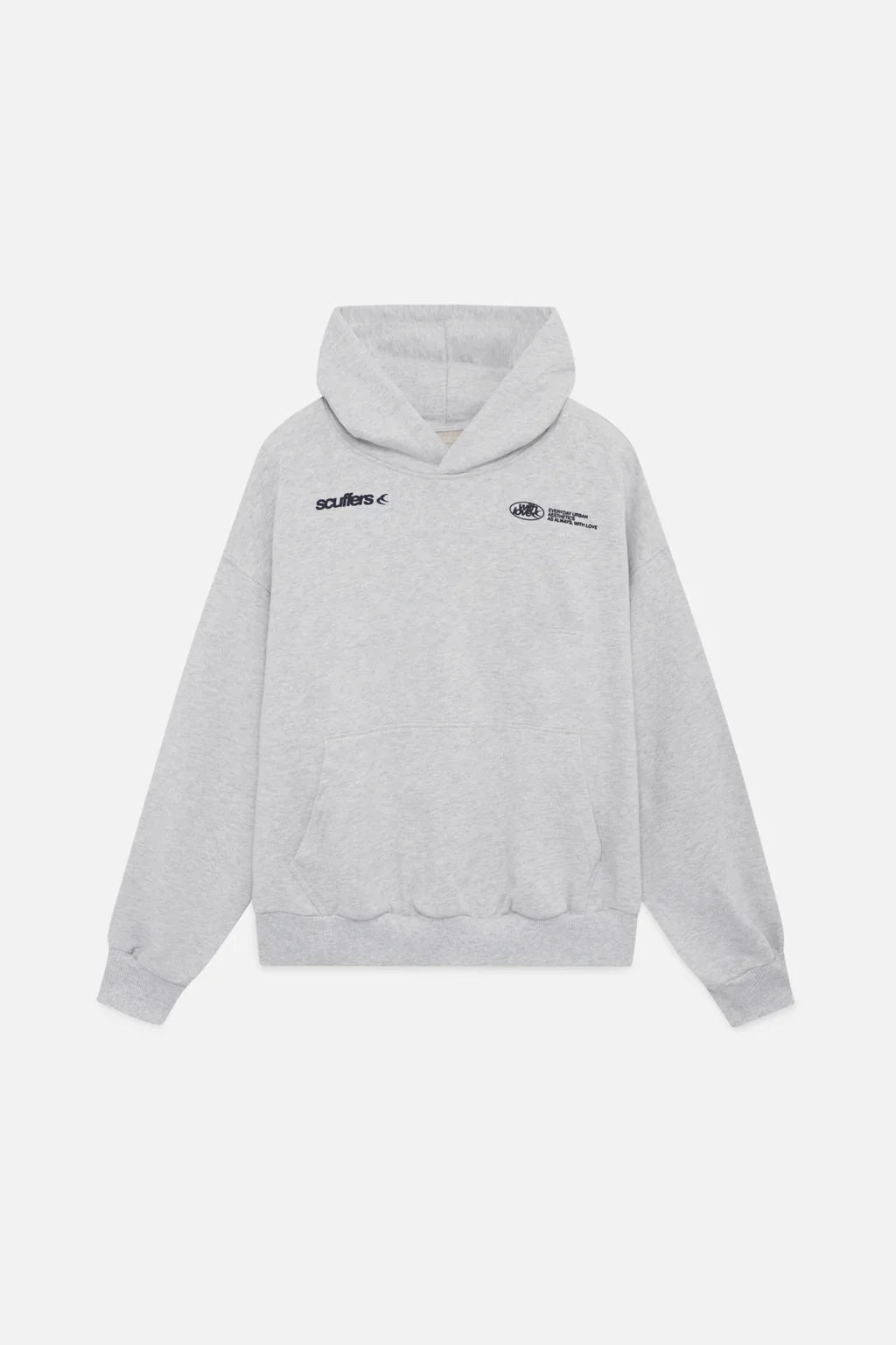Paula - Sudadera cropped con capucha y pantalón vaquero ancho para mujer