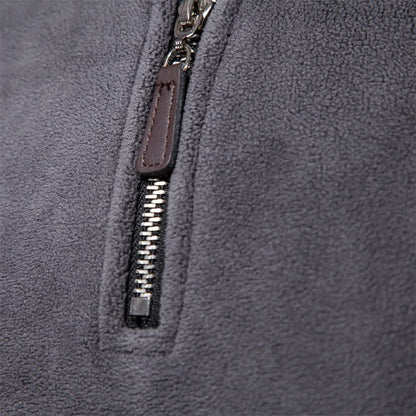 Daniel - Jersey polar con cremallera al cuello hombre