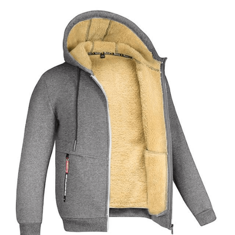 Marco - Sudadera con capucha para hombre forrada
