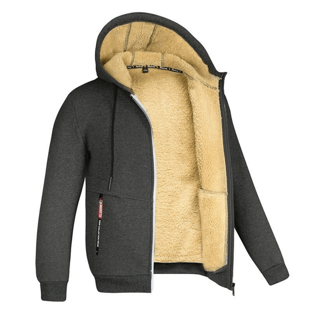 Marco - Sudadera con capucha para hombre forrada