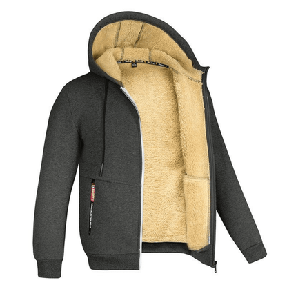 Marco - Sudadera con capucha para hombre forrada
