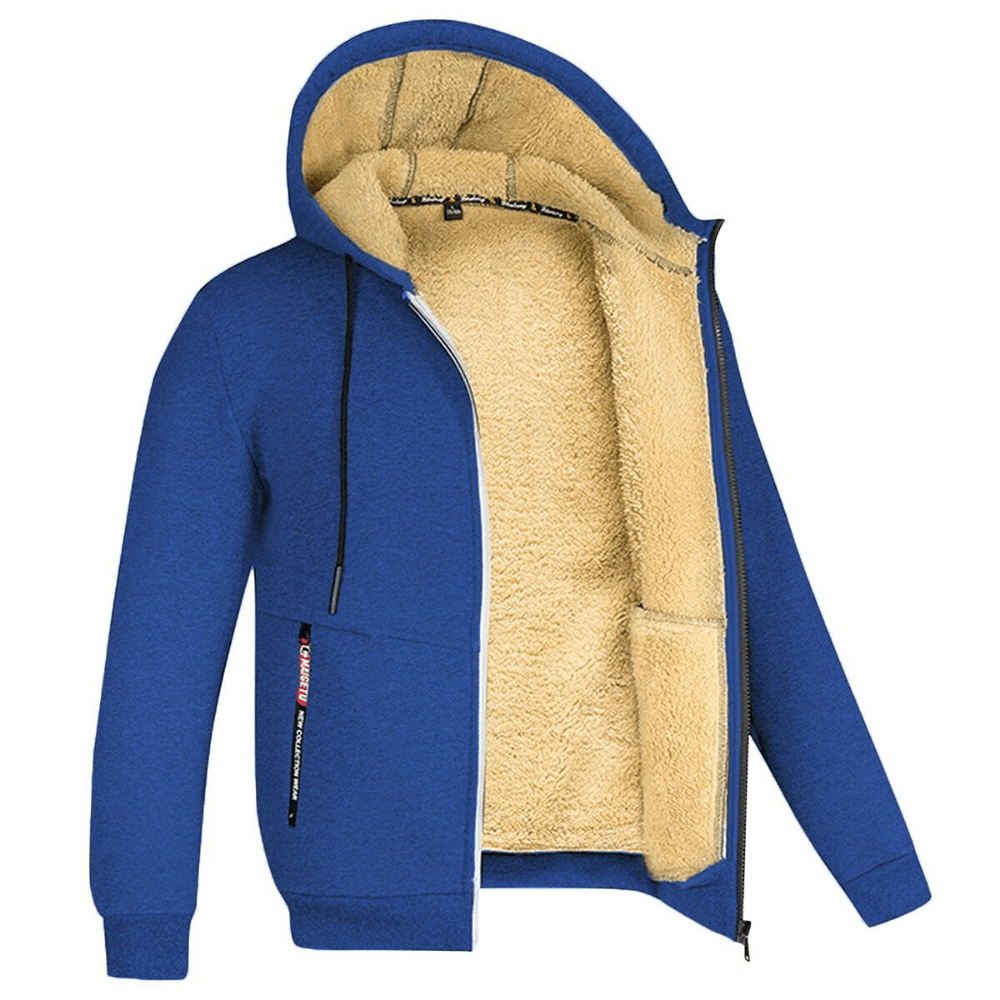 Marco - Sudadera con capucha para hombre forrada