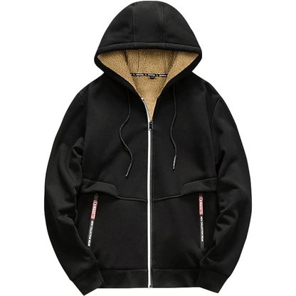 Marco - Sudadera con capucha para hombre forrada