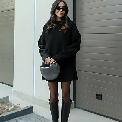 Claudia – Conjunto de Punto con Jersey y Falda para Mujer