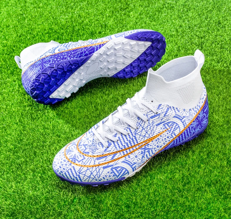Adrián - Botas de fútbol para hombre con tobillera
