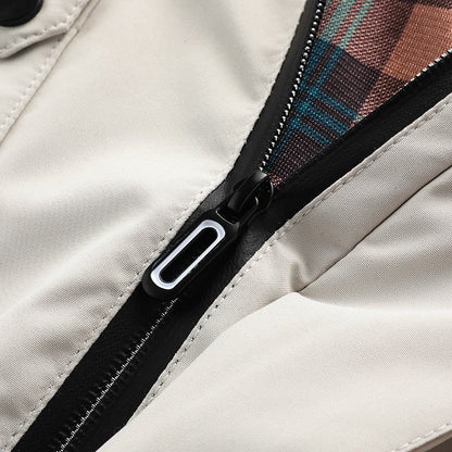 Sergio - Chaqueta técnica con capucha y múltiples bolsillos para hombre