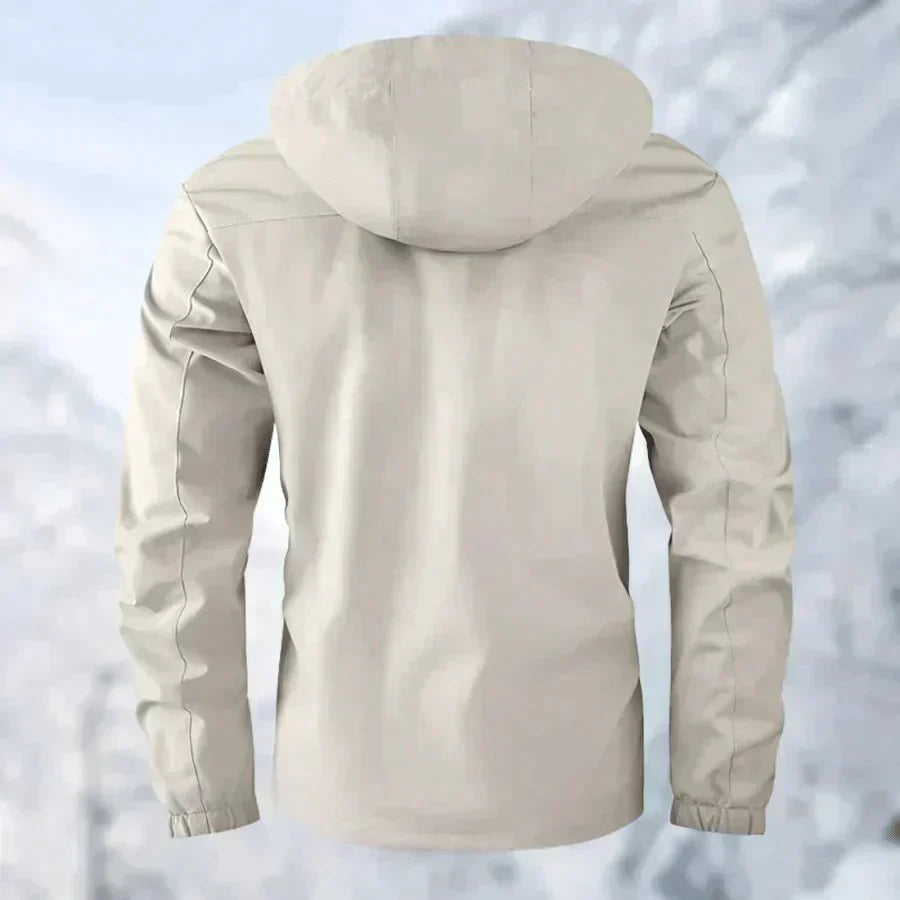 Sergio - Chaqueta técnica con capucha y múltiples bolsillos para hombre