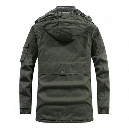 Diego - Chaqueta con capucha para hombre forrada en borrego