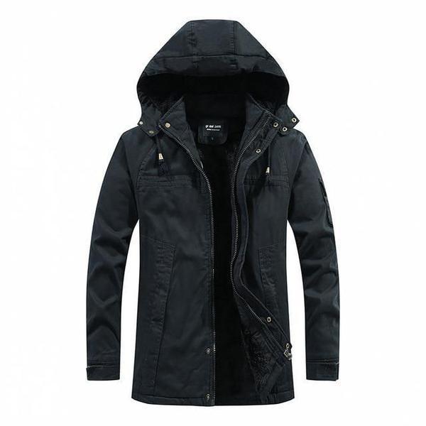 Diego - Chaqueta con capucha para hombre forrada en borrego