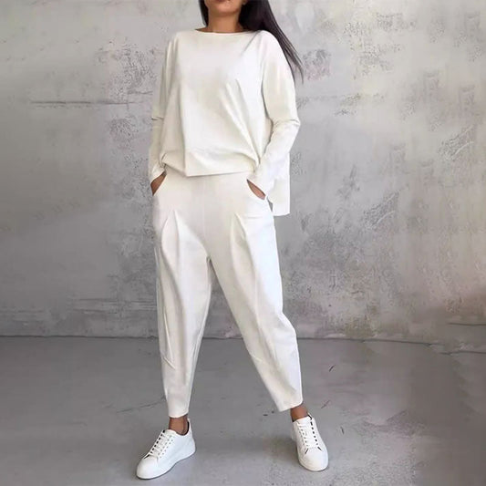 Carla - Conjunto de mujer dos piezas con blusa y pantalón