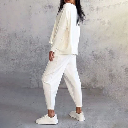 Carla - Conjunto de mujer dos piezas con blusa y pantalón