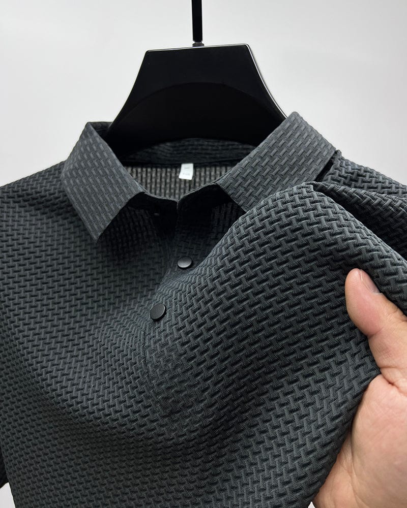Adrián - Camisa de hombre manga larga con textura y cuello