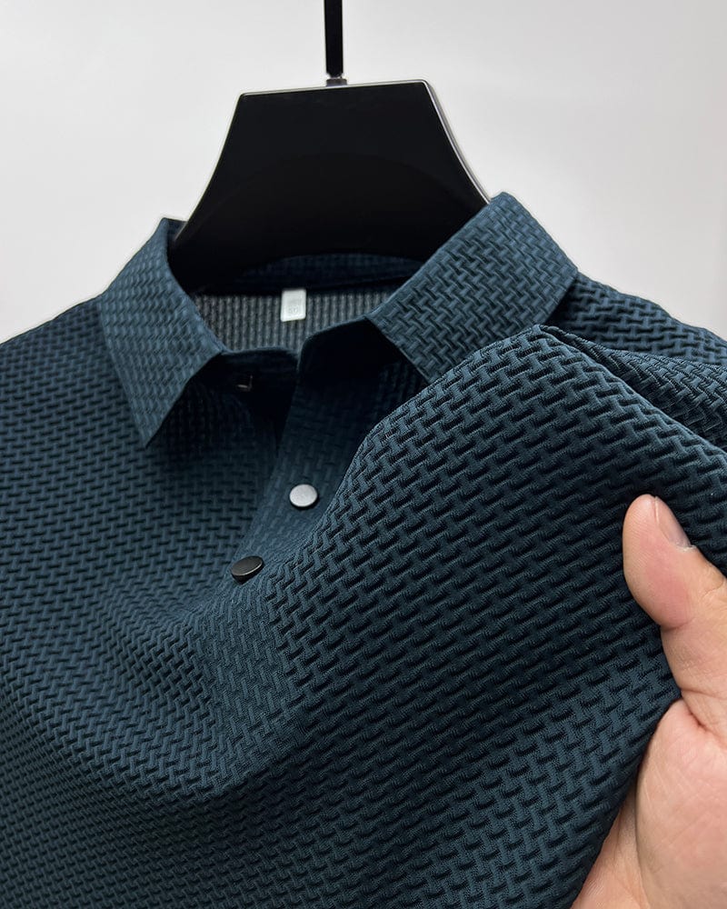 Adrián - Camisa de hombre manga larga con textura y cuello