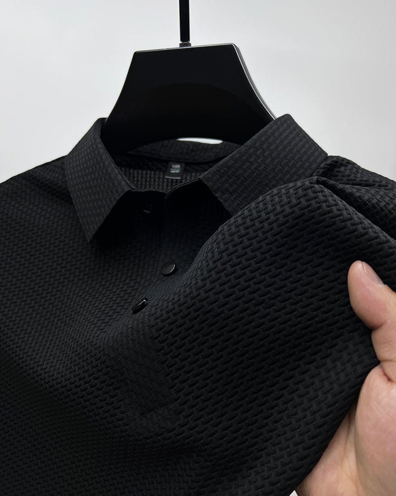 Adrián - Camisa de hombre manga larga con textura y cuello