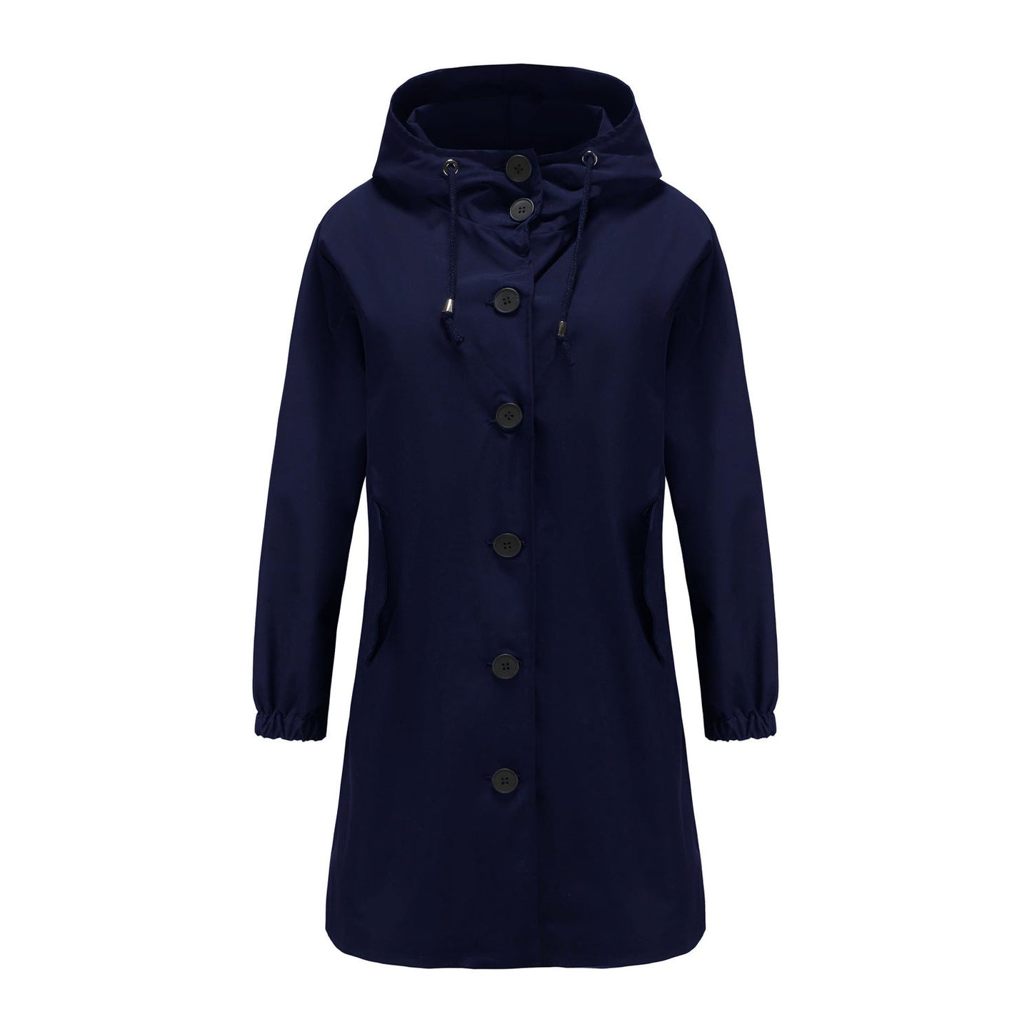 Valeria - Chaqueta impermeable verde con capucha para mujer
